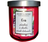 Heart & Home Svieža sójová sviečka s vôňou grapefruitu a čiernych ríbezlí s Evou 110 g
