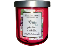 Heart & Home Svieža sójová sviečka s vôňou grapefruitu a čiernych ríbezlí s Evou 110 g
