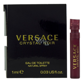 Versace Crystal Noir toaletní voda pro ženy 1 ml s rozprašovačem, vialka