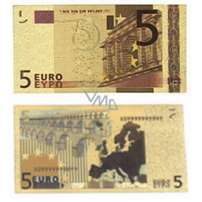 Talisman Zlatá plastová bankovka 5 EUR