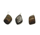 Bronzit Troml prívesok prírodný kameň, 2,2 - 3 cm, 1 kus, vysoko ochranný kameň
