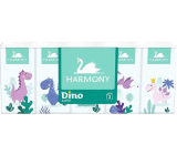 Harmony Kids Dino 3-vrstvové papierové vreckovky 10 x 10 kusov