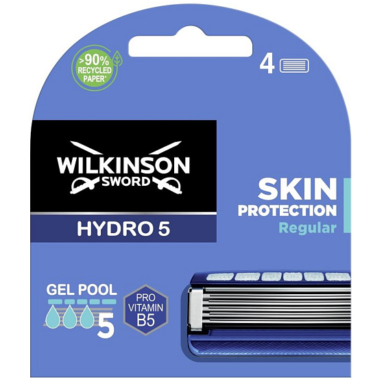 Wilkinson Sword Hydro 5 Gel Pool Regular Náhradné čepele pre mužov 4 kusy