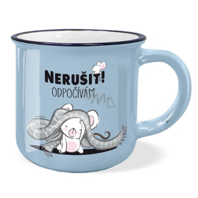 Nekupto Darčekový hrnček Nerušiť! Odpočívam 370 ml