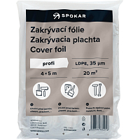 Spokar Profi zakrývací fólie, 35 µ, 20 m², 4 × 5 m