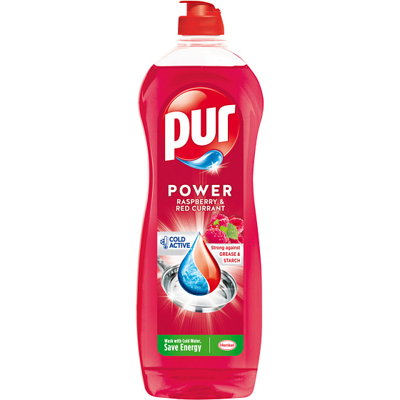 Pur čistiaci prostriedok na ručné umývanie riadu  Power Raspberry 750ml