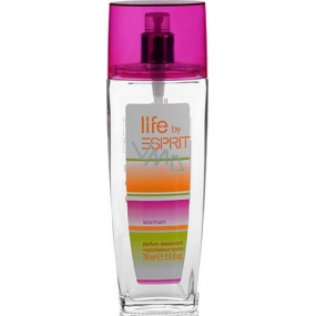Esprit Life By parfumovaný dezodorant sklo pre ženy 75 ml