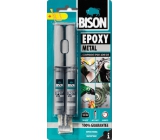 Bison Epoxy Metal dvojzložkové epoxidové lepidlo s kovovým zafarbením 24 ml