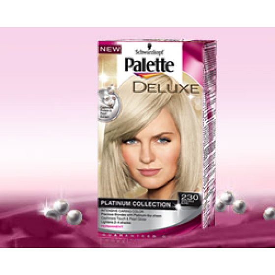 Schwarzkopf Palette Deluxe farba na vlasy 230 biele zlato 115 ml