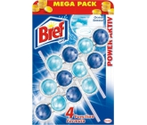 Bref Power Aktiv 4 Formula Ocean Breeze WC blok pre hygienickú čistotu a sviežosť vašej toalety, farbivá voda 3 x 50 g, megapack