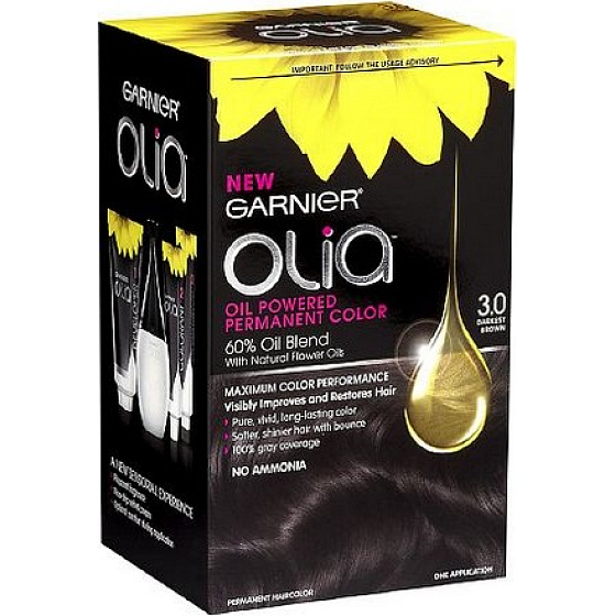 Garnier Olia farba na vlasy bez amoniaku 3.0 Jemne čierna