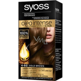 Syoss Oleo Intense Color farba na vlasy bez amoniaku 4-60 zlatohnedej