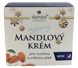 Damita Cosmetics Damita Mandľový výživný nočný krém pre suchú a citlivú pleť 50 g