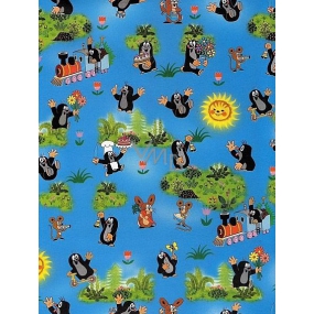 Nekupto Darčekový baliaci papier 70 x 100 cm Krtko modrý 1 rolka