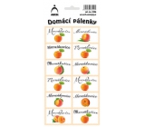 Arch Nálepky Domácej pálenky Marhuľovica 12 etikiet