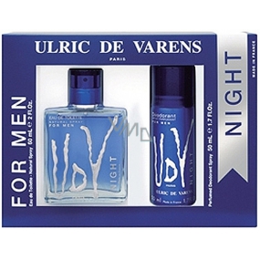 Ulric de Varens UDV Night toaletná voda 60 ml + dezodorant sprej 50 ml, darčeková sada