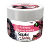 Bione Cosmetics Keratín & Kofeín krémová vlasová maska pre všetky typy vlasov 260 ml