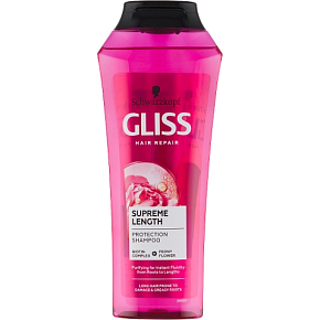 Gliss Kur Supreme Length šampón na dlhé vlasy náchylné k poškodeniu a mastným korienkom 250 ml