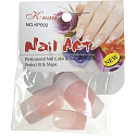 Natural Art Nails umelé nechty rovné francúzska manikúra ružová 10 kusov 806