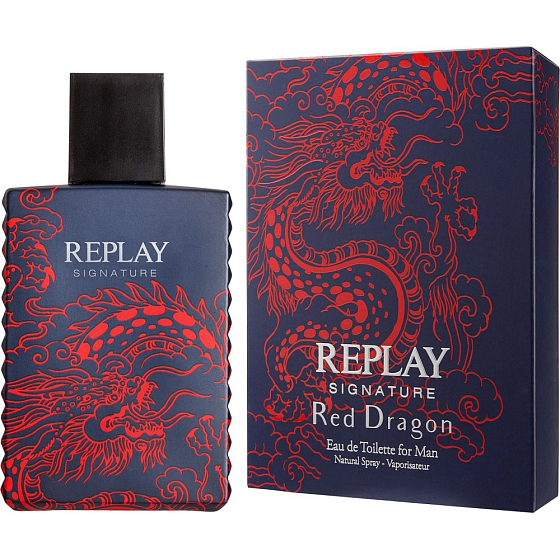 Replay Signature Red Dragon toaletná voda pre mužov 50 ml