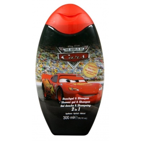 Disney Cars McQueen sprchový gél a šampón na vlasy pre deti 300 ml