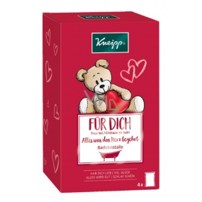 Kneipp Milujem ťa soľ 60 g + Veľa šťastia soľ 60 g + Všetko bude v poriadku soľ 60 g + Krásny spánok soľ 60 g, kozmetická súprava pre deti