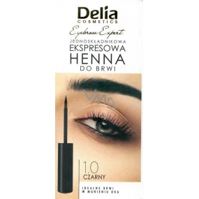 Delia Cosmetics Instant Eyebrown Tint farba na obočie 1.0 čierna 6 ml