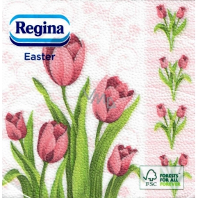 Regina papierové obrúsky 1 vrstva 33 x 33 cm 20 kusov Veľkonočné tulipány