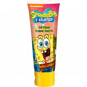 SpongeBob zubná pasta bez parabénov s xylitolom pre deti 75 ml
