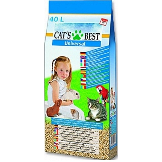 Cats Best ekologické stelivo pre mačky, králiky a malé hlodavce univerzálny 40 l