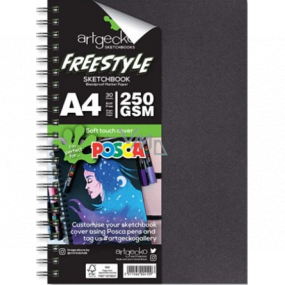 Artgecko Sketchbooks skicár Freestyle A4 30 listov 250 g