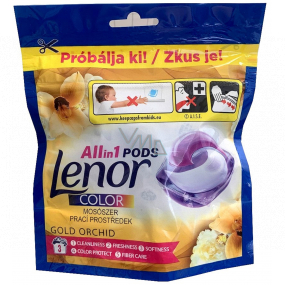 Lenor All in 1 Pods Color Gold Orchid gélové kapsuly na pranie farebnej bielizne 3 kusy