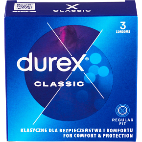 Durex Classic kondómy, 3 ks