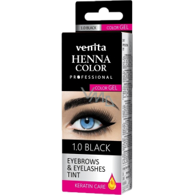 Venita Henna Professional Gelová farba na obočie 1.0 Čierna 15 g