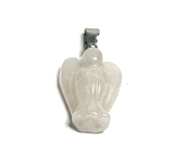 Quartz Angel guardian prívesok prírodný kameň ručne brúsený 2 - 2,2 cm, najdokonalejší liečiteľ
