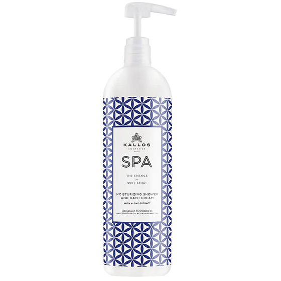 Kallos Spa krémový sprchový gél s morskými riasami 1000 ml pumpička