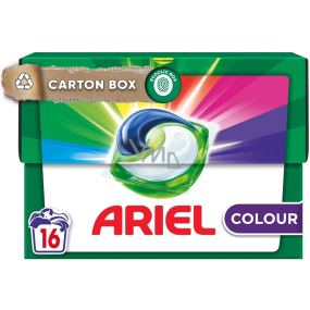 Ariel All-in-1 Pods Farebné gélové kapsuly na farebnú bielizeň 16 kusov