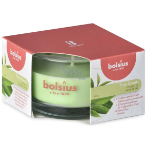 Bolsius True Scents Green Tea - Sviečka s vôňou zeleného čaju v skle 80 x 50 mm