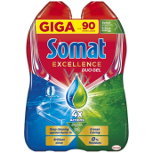 Somat Excellence Duo AntiGrease gél do umývačky riadu 90 dávok 2 x 810 ml