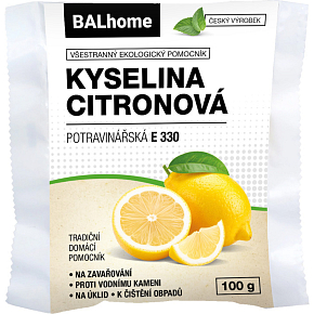 BALhome kyselina citrónová potravinárska E 330, 100 g