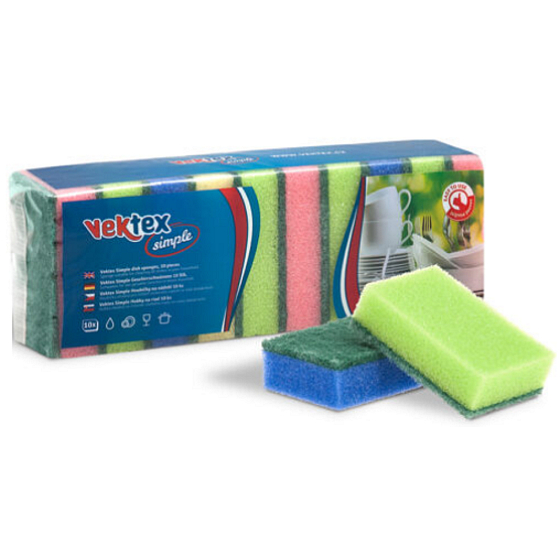 Vektex Simple houbičky na nádobí, balení 10 kusů