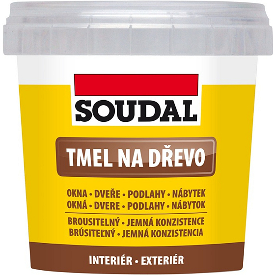 Soudal tmel na drevo, biely, 250 g