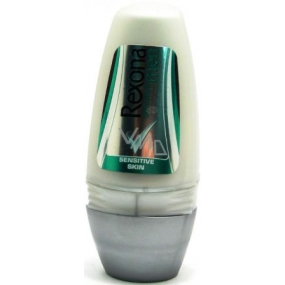 Rexona Men Sensitive guličkový antiperspirant dezodorant roll-on pre mužov 50 ml