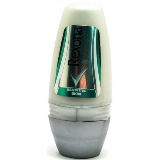 Rexona Men Sensitive guličkový antiperspirant dezodorant roll-on pre mužov 50 ml