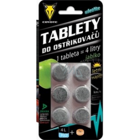 Coyote Jablko tablety do ostrekovačov 6 kusov tabliet = 24 litrov plnohodnotné špičkové kvapaliny