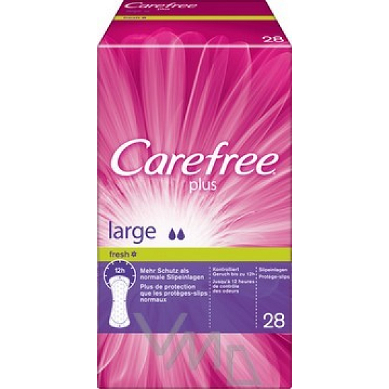 Carefree Plus Large Fresh slipové intímne vložky 28 kusov