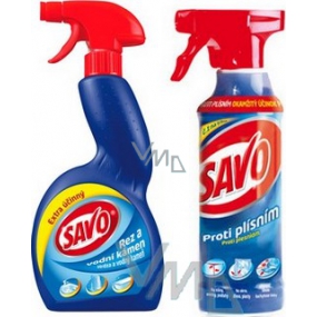 Savo Proti plesniam 500 ml a Savo Hrdza a vodný kameň 500 ml