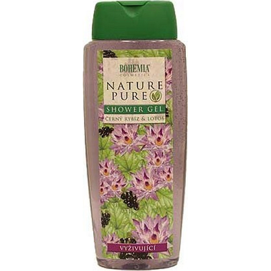 Bohemia Gifts Čierne ríbezle a Lotosový kvet, Vyživujúce sprchový gél 300 ml