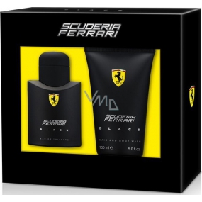 Ferrari Scuderia Black toaletná voda pre mužov 75 ml + sprchový gél 150 ml, darčeková sada