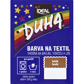 Ideal Duha hnedá, farba na textil na bavlnu, viskózu a ľan, na 300 g látky, 15 g